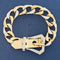 1.80ctw Vintage Diamond Buckle Curb Link Bracelet