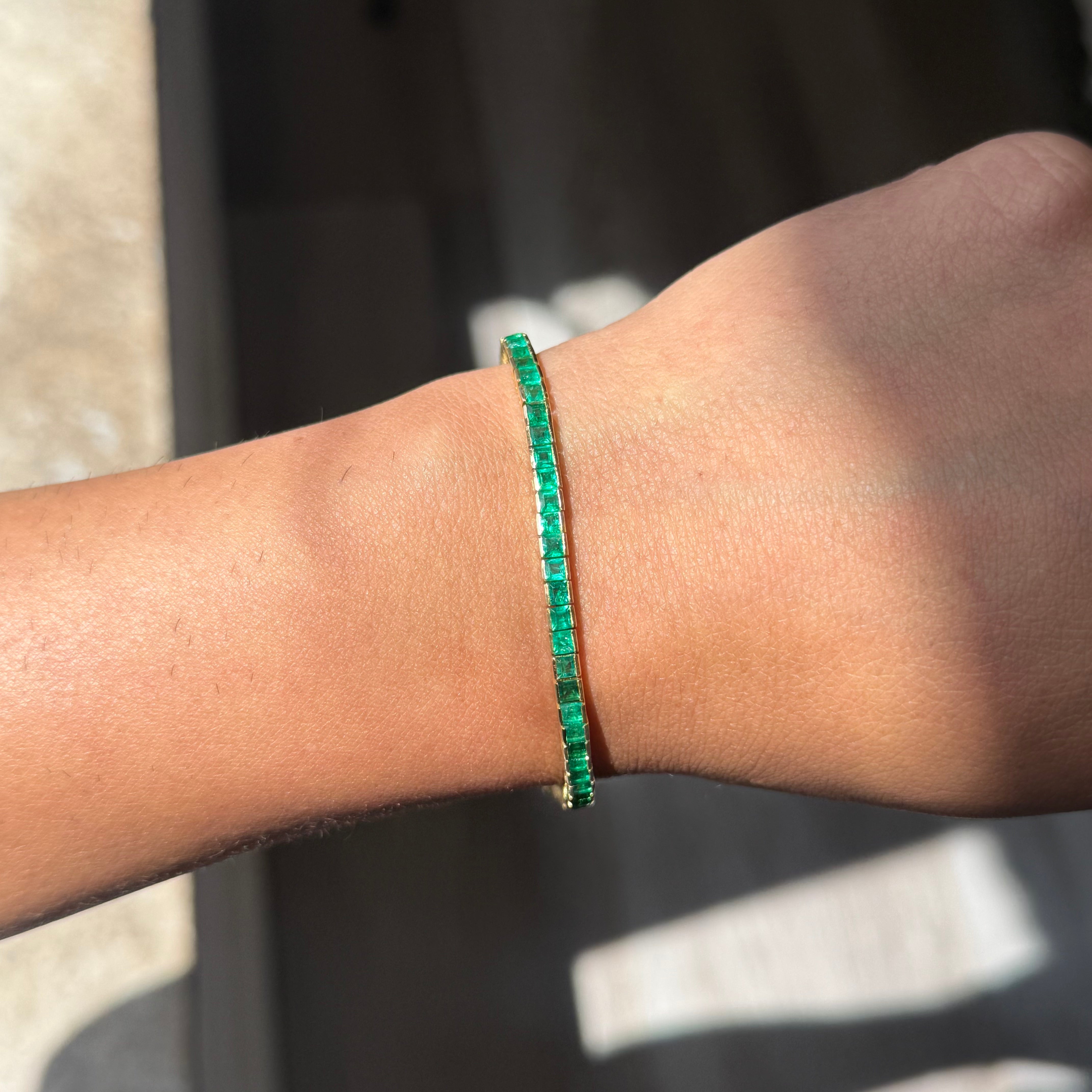 Vintage Emerald Tennis Bracelet