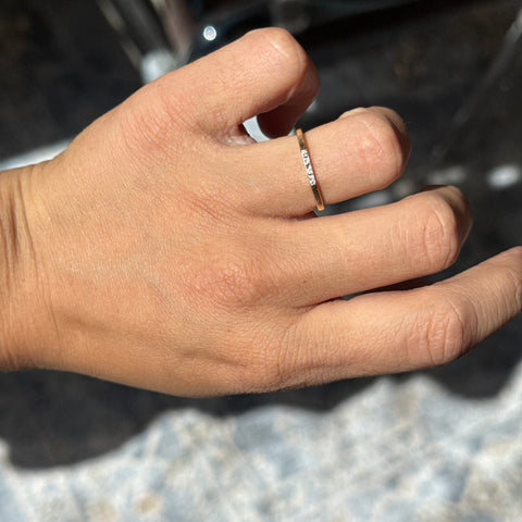 Vintage Diamond Octagonal Band