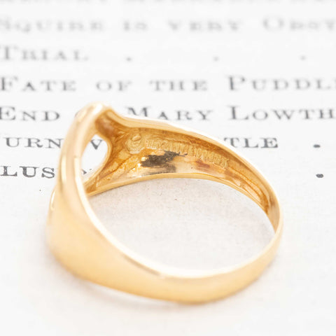 Vintage Open Heart Signet Ring, by Tiffany & Co.