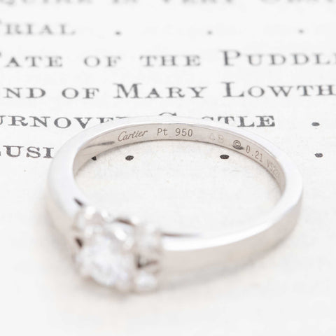 .21ct Round Brilliant Cut Diamond Ring, by Cartier