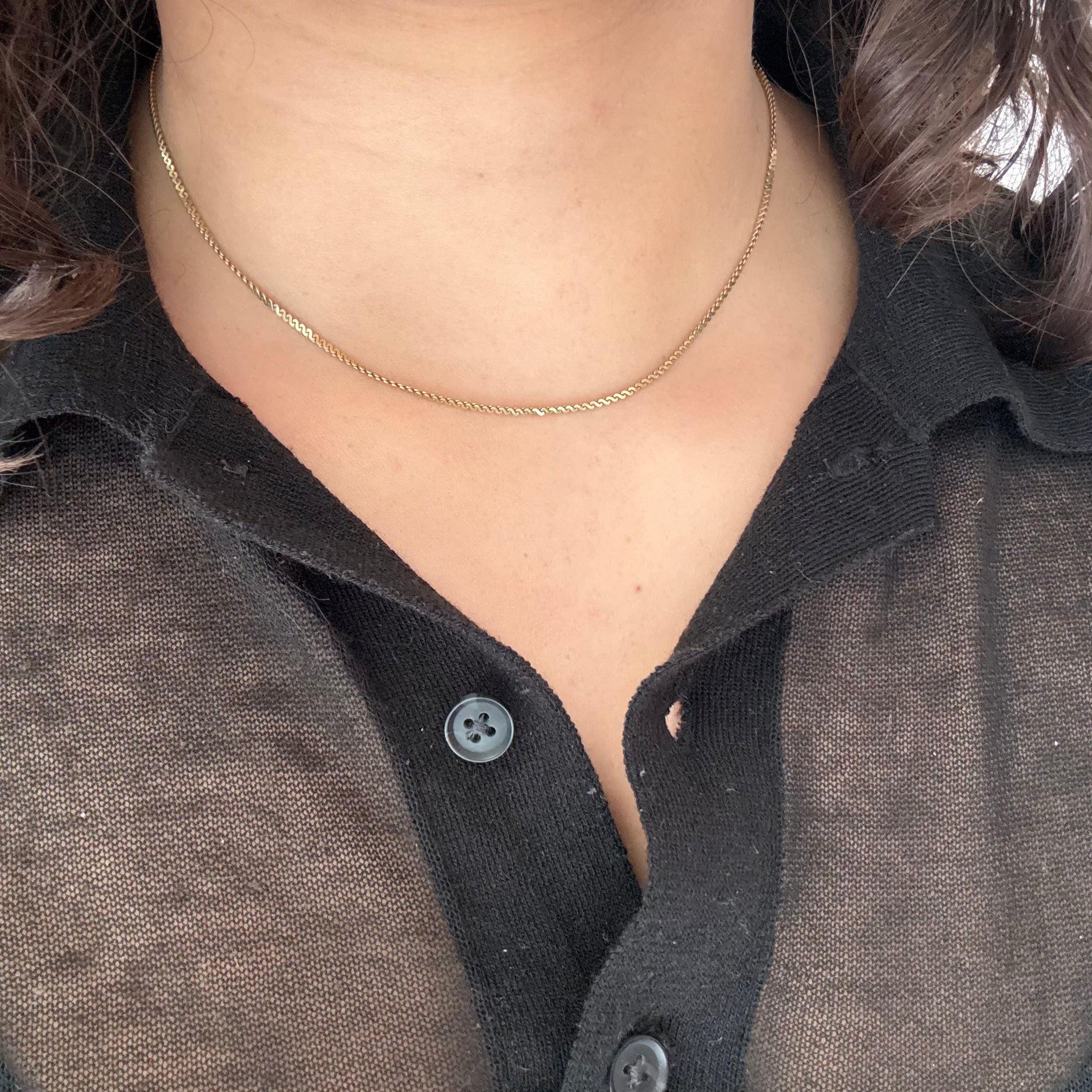 Vintage S Chain Link Necklace, by Uno A Erre