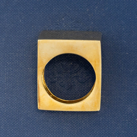 Vintage Jumbo Square Ring, by Tefani