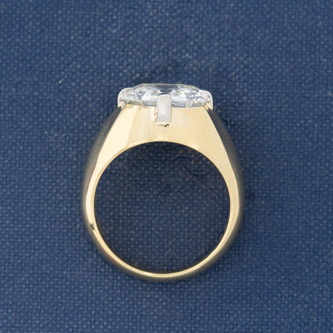5.04ct Antique Asscher Cut Diamond Solitaire, GIA K VS2