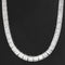 10.20ctw Vintage Baguette Cut Diamond Graduated Tennis Necklace