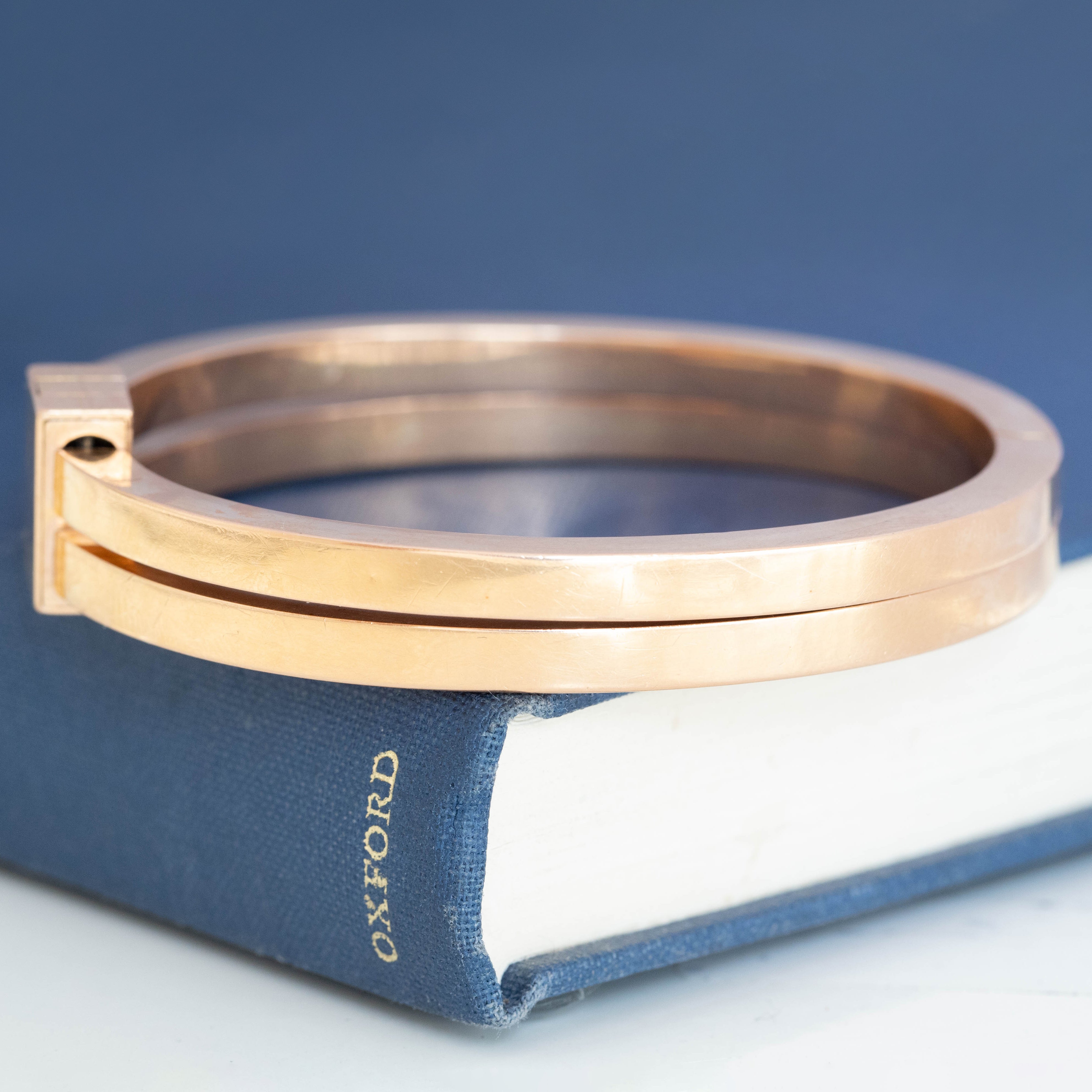 Antique Double Gold Bangle, French