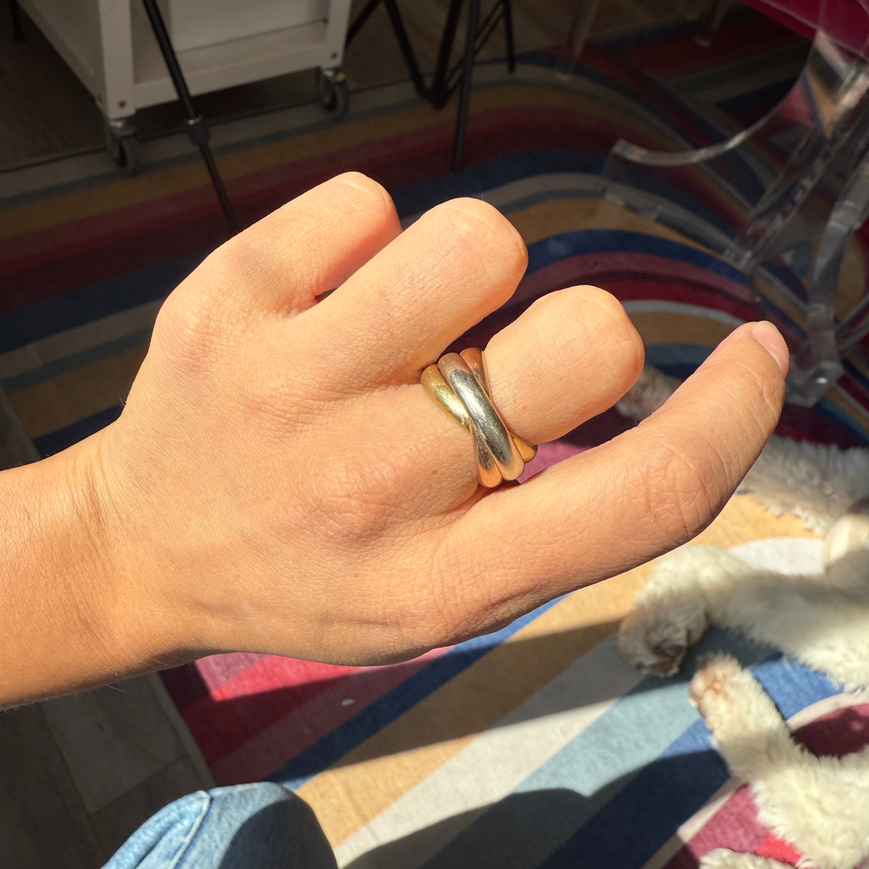 Vintage Wide Rolling Ring, by Cartier France
