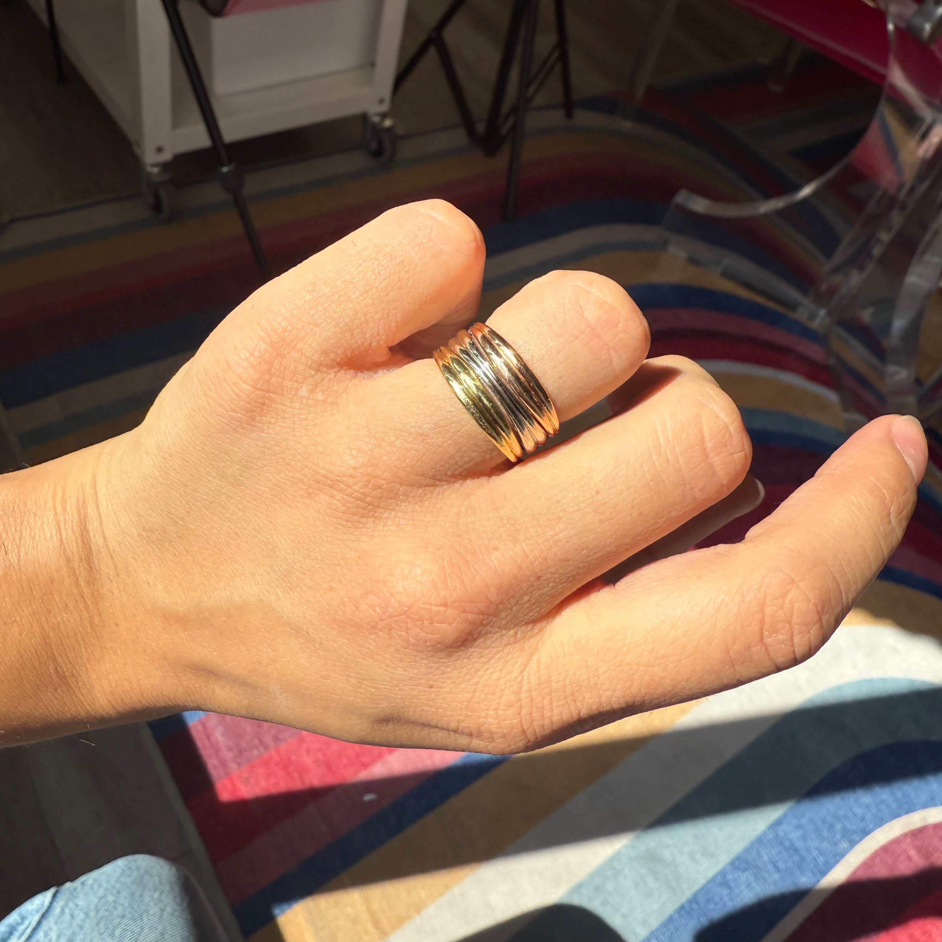 Vintage Tri-tone Stacking Bands, by Tiffany & Co.