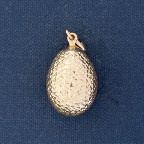 Vintage Ladybug Egg Pendant