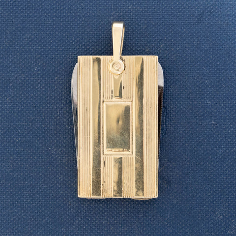 Vintage Fluted Nail File & Knife Pendant
