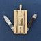 Vintage Fluted Nail File & Knife Pendant
