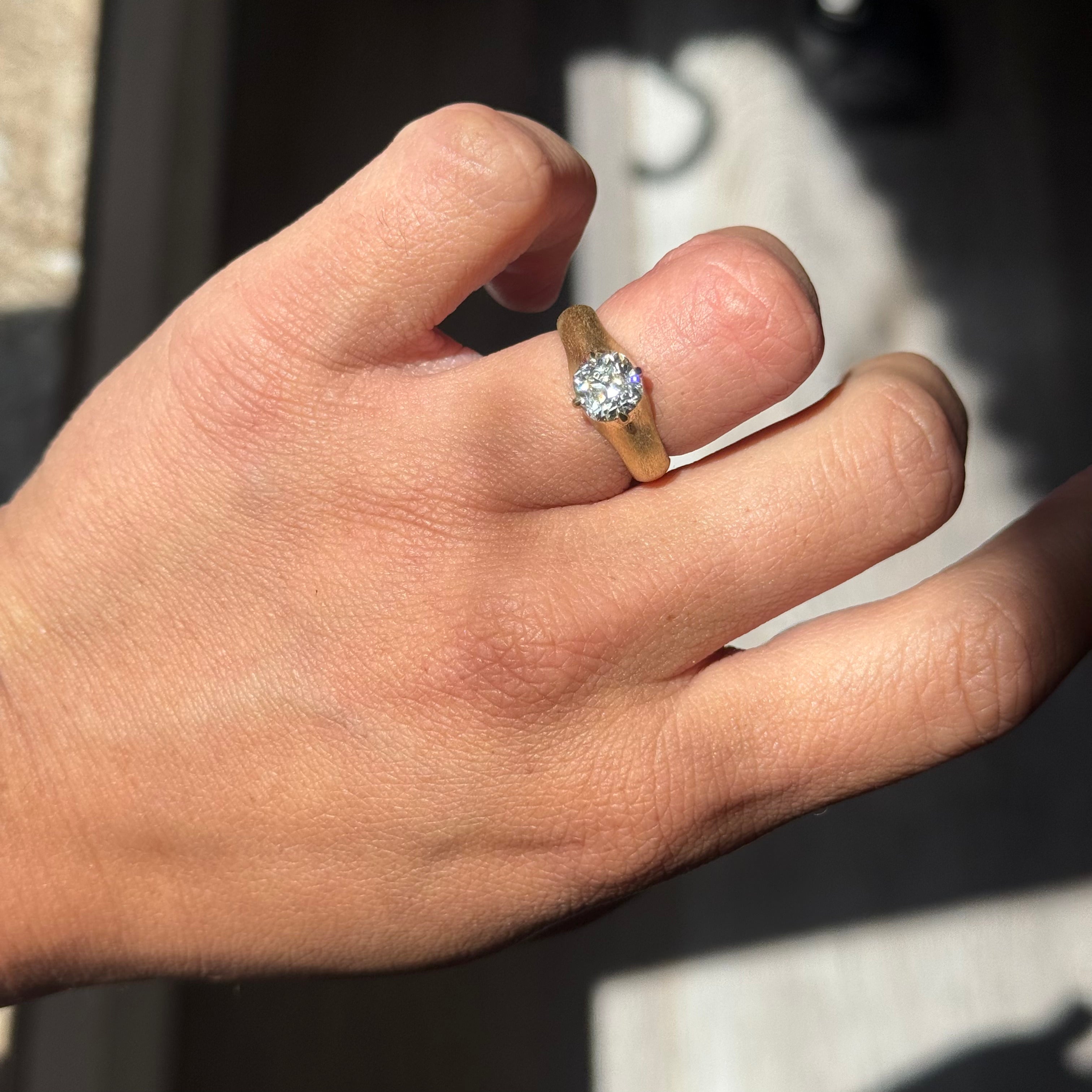 1.32ct Cushion Cut Diamond Solitaire, GIA L SI1