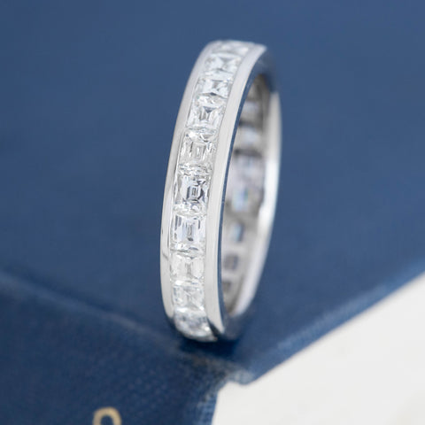 2.43ctw French Baguette Cut Diamond Eternity Band