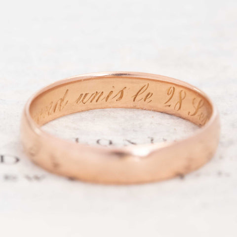 Antique Wedding Band, c. 1901