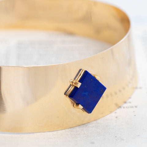 Vintage Gold & Lapis Collar
