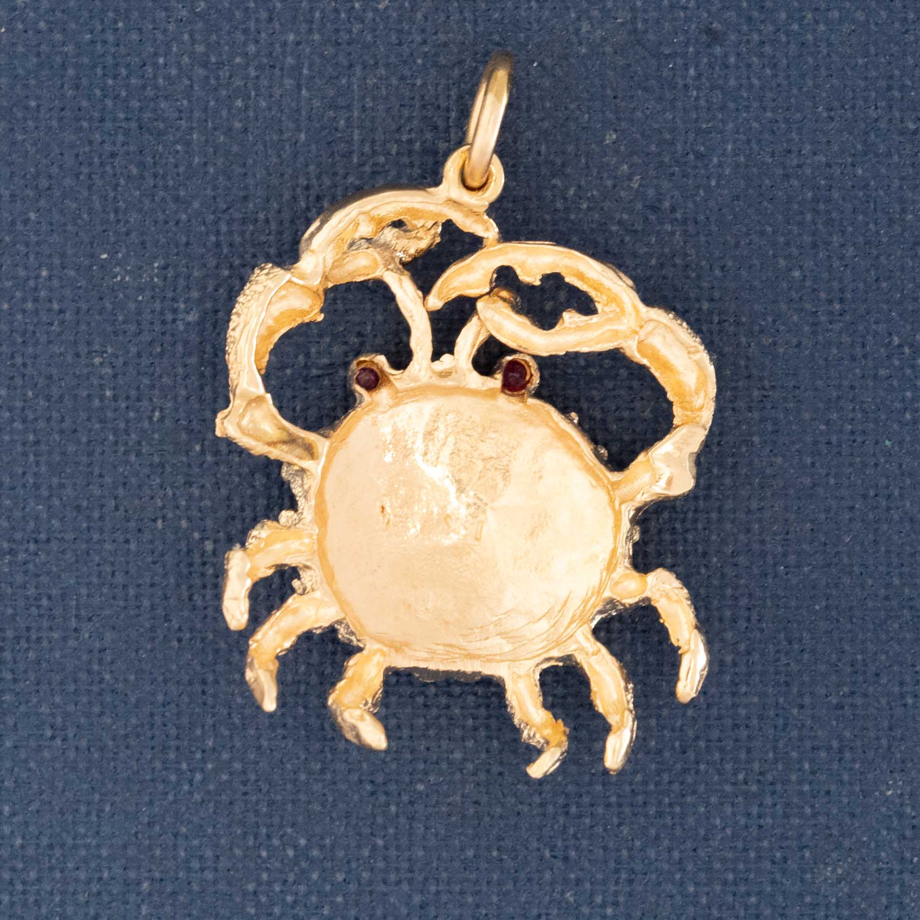 Vintage Gold Crab/Cancer Charm
