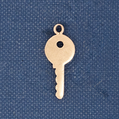 Vintage Miniature LOVE Key Charm