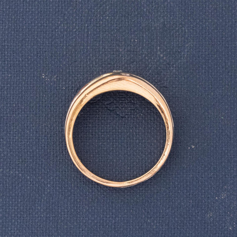 Vintage Triple Tone Diamond Band by Cartier