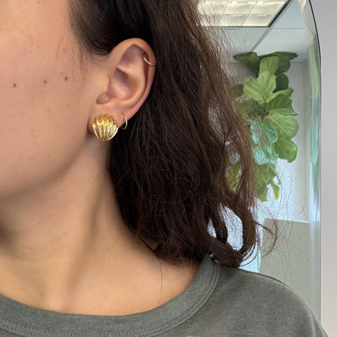 Vintage Shell Clip-On Earrings, by Tiffany & Co.