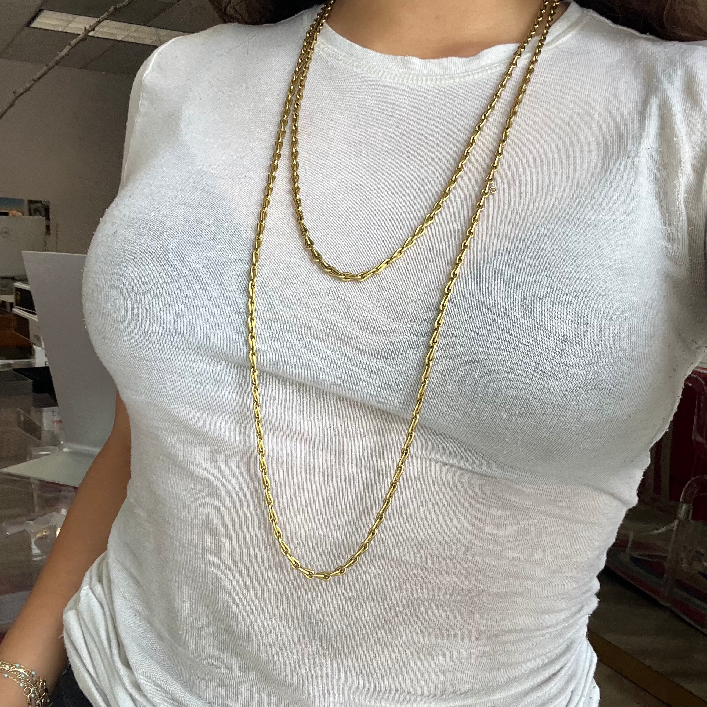 Antique French Long Chain 61"