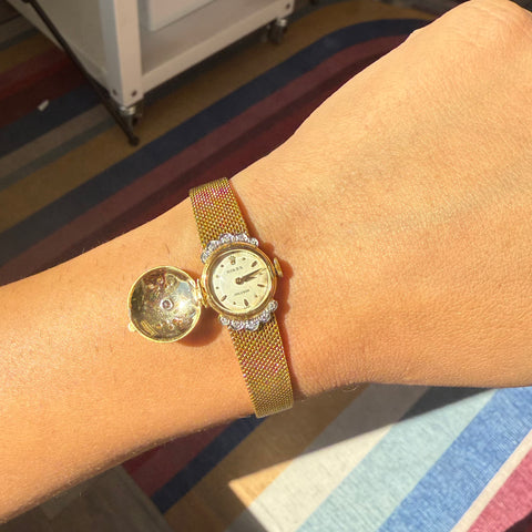 1.37ctw Retro Diamond Hidden Watch Bracelet, by Rolex