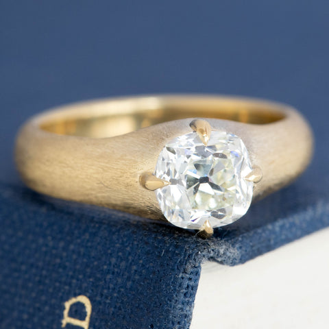 1.32ct Cushion Cut Diamond Solitaire, GIA L SI1