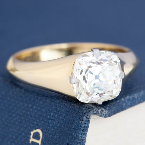 2.06ct Cushion Cut Diamond Solitaire, GIA L VS1