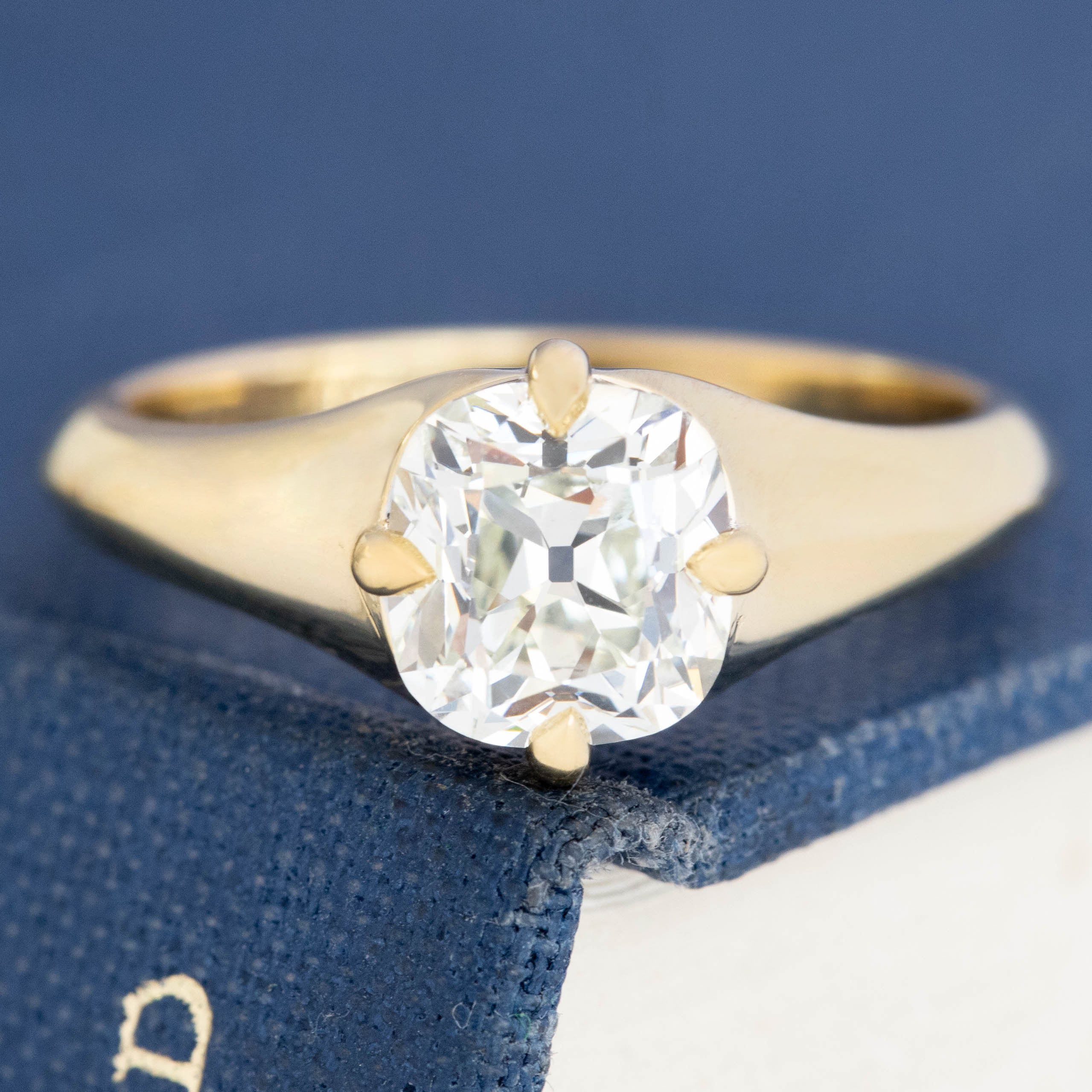 1.46ct Cushion Cut Diamond Solitaire, GIA K VS2