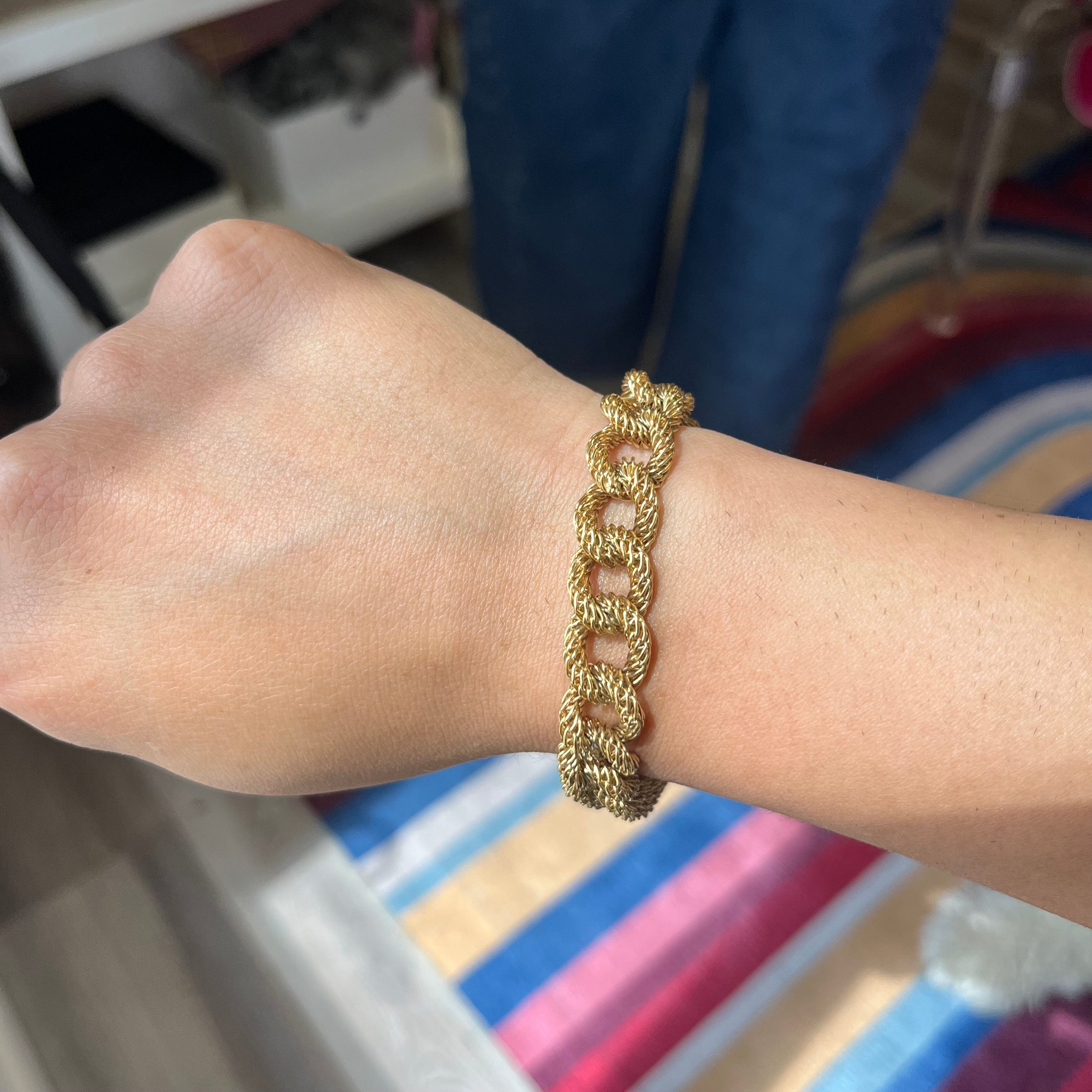 Vintage Rope Motif  Bracelet by Cartier France