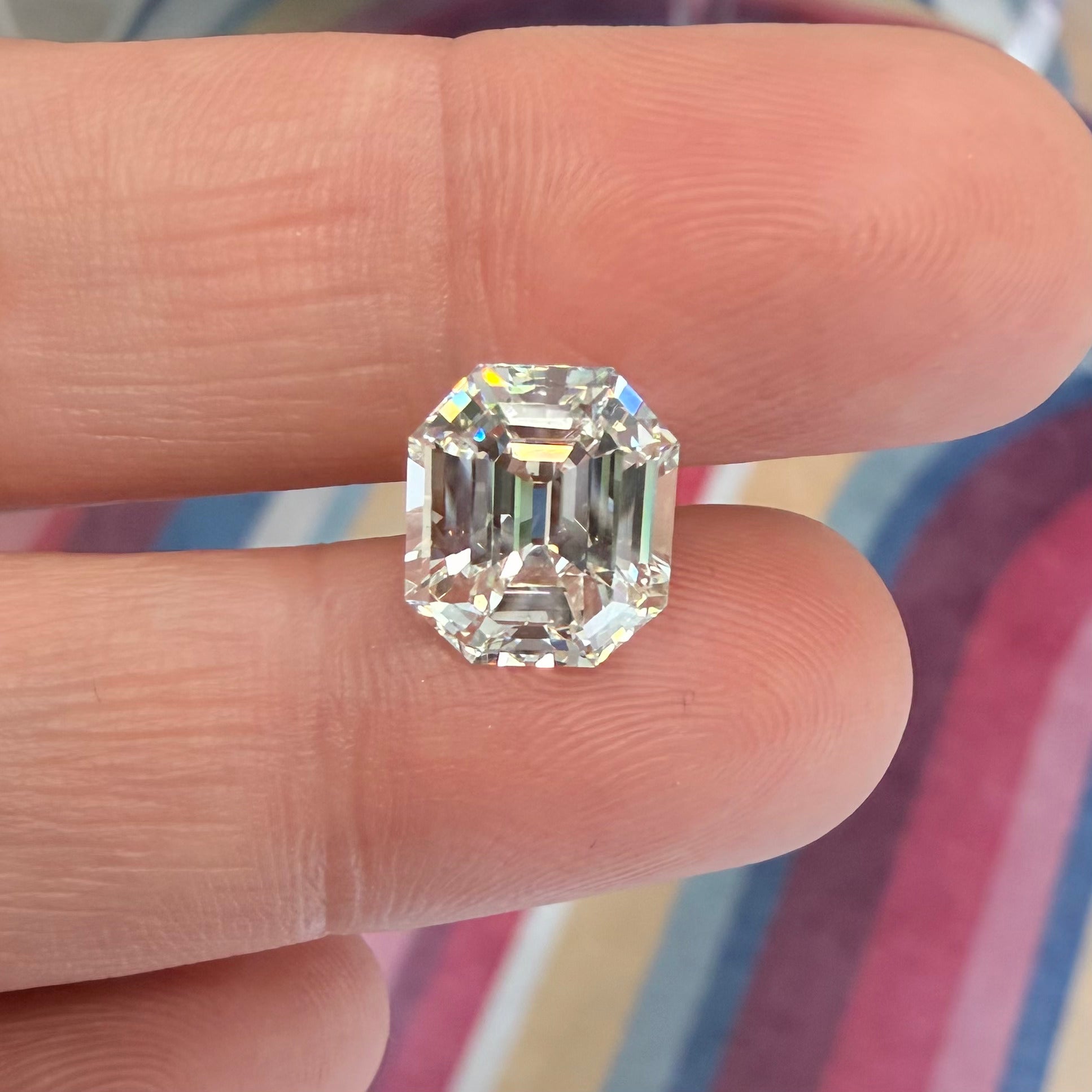 4.06ct Vintage Emerald Cut Diamond, GIA J SI1