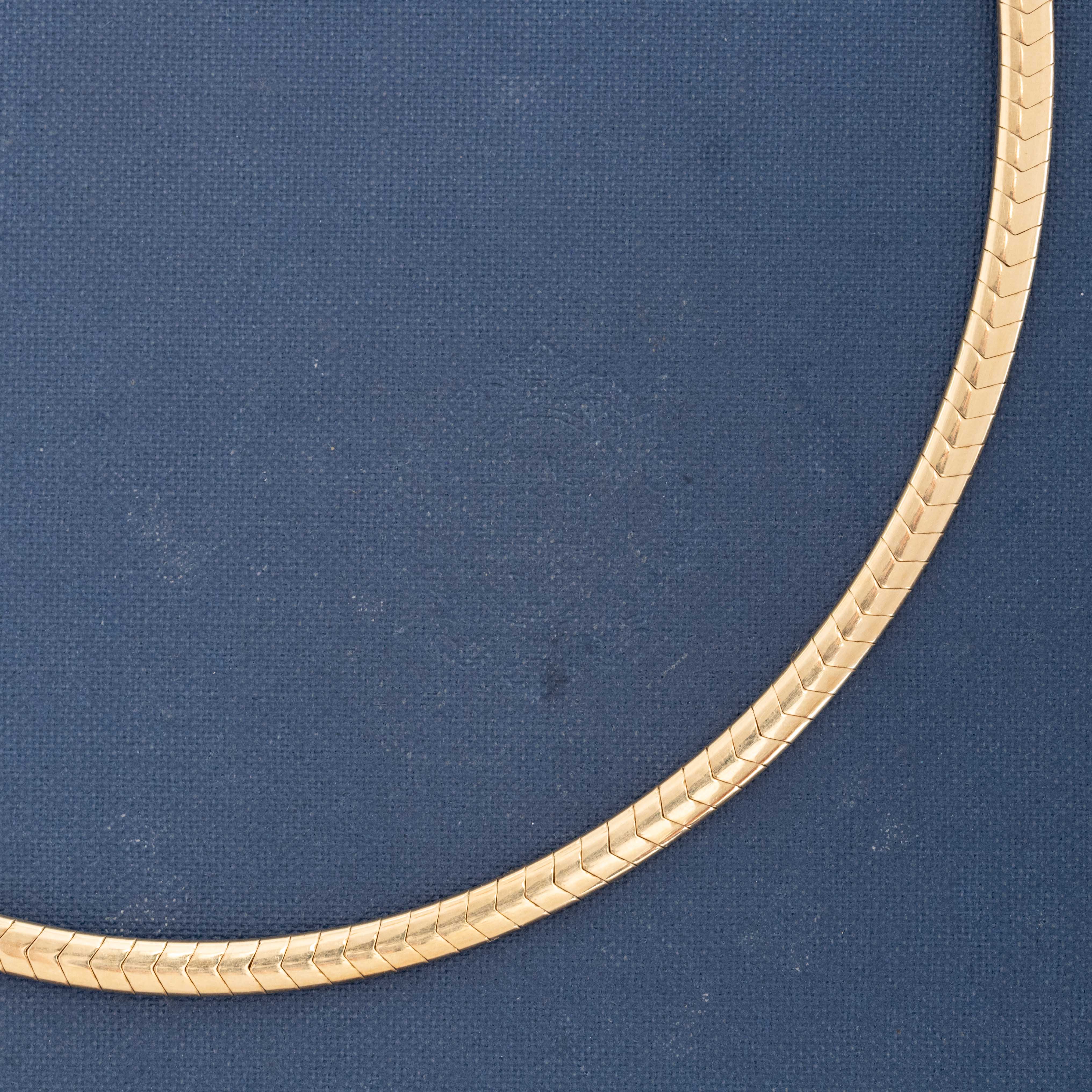 Vintage Diamond Sliding Omega Necklace, by Jabel