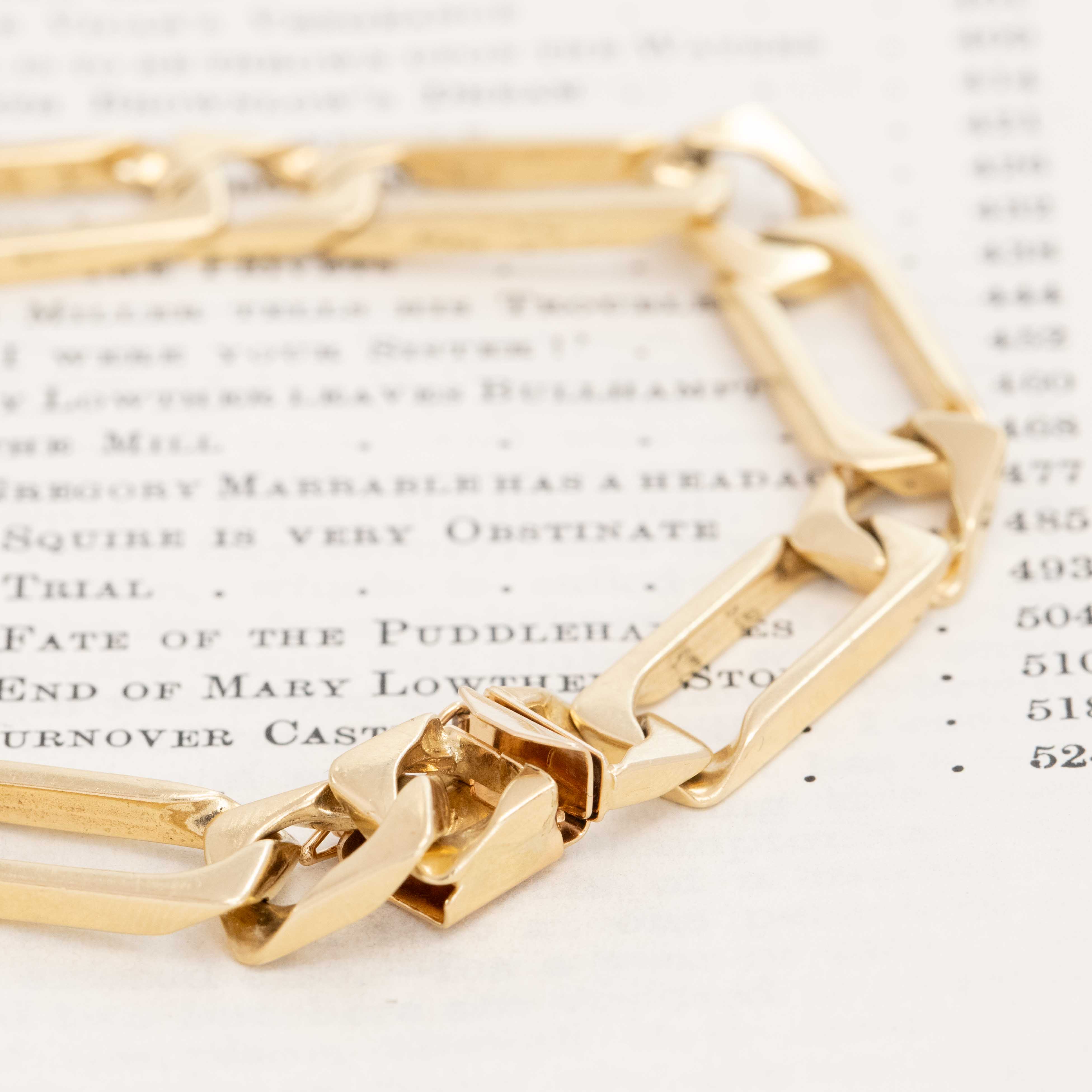 Vintage Jumbo Open Link Chain Bracelet