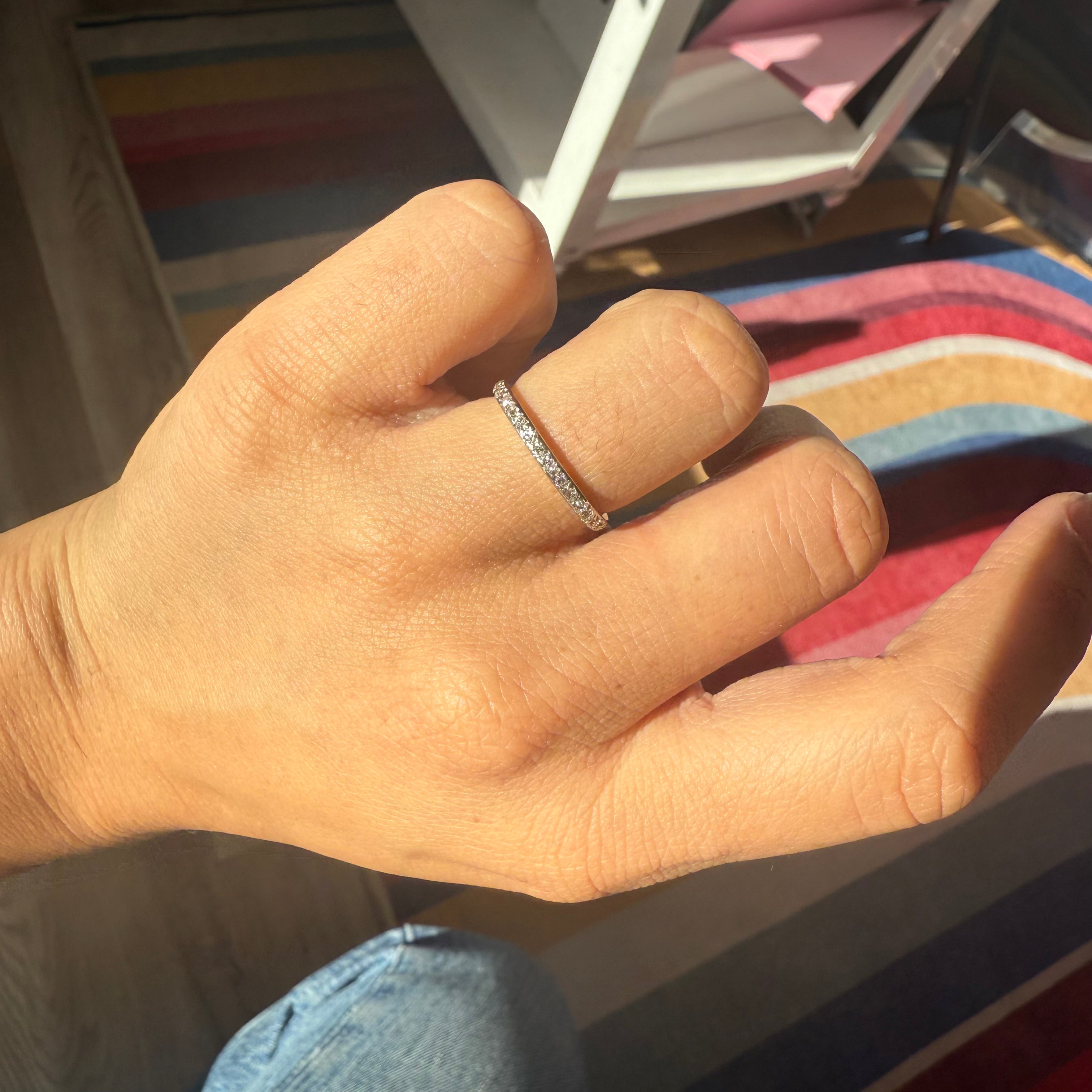 .70ctw Vintage Old European Cut Diamond Eternity Band