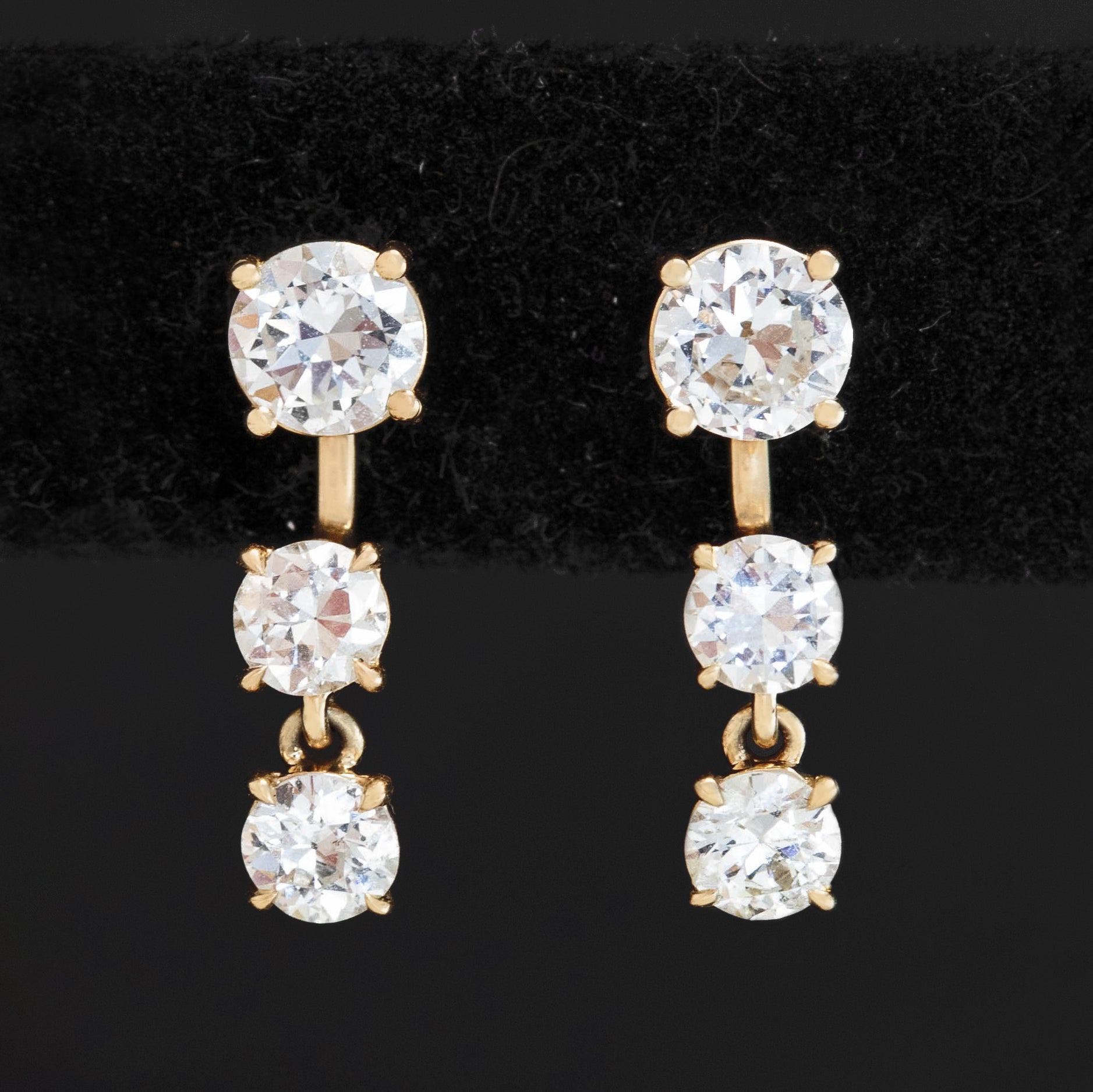 .92ctw Old European Cut Diamond Earring Charms
