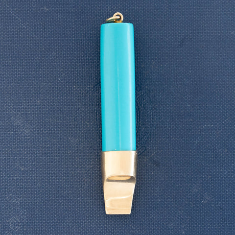 Vintage Turquoise Whistle Pendant