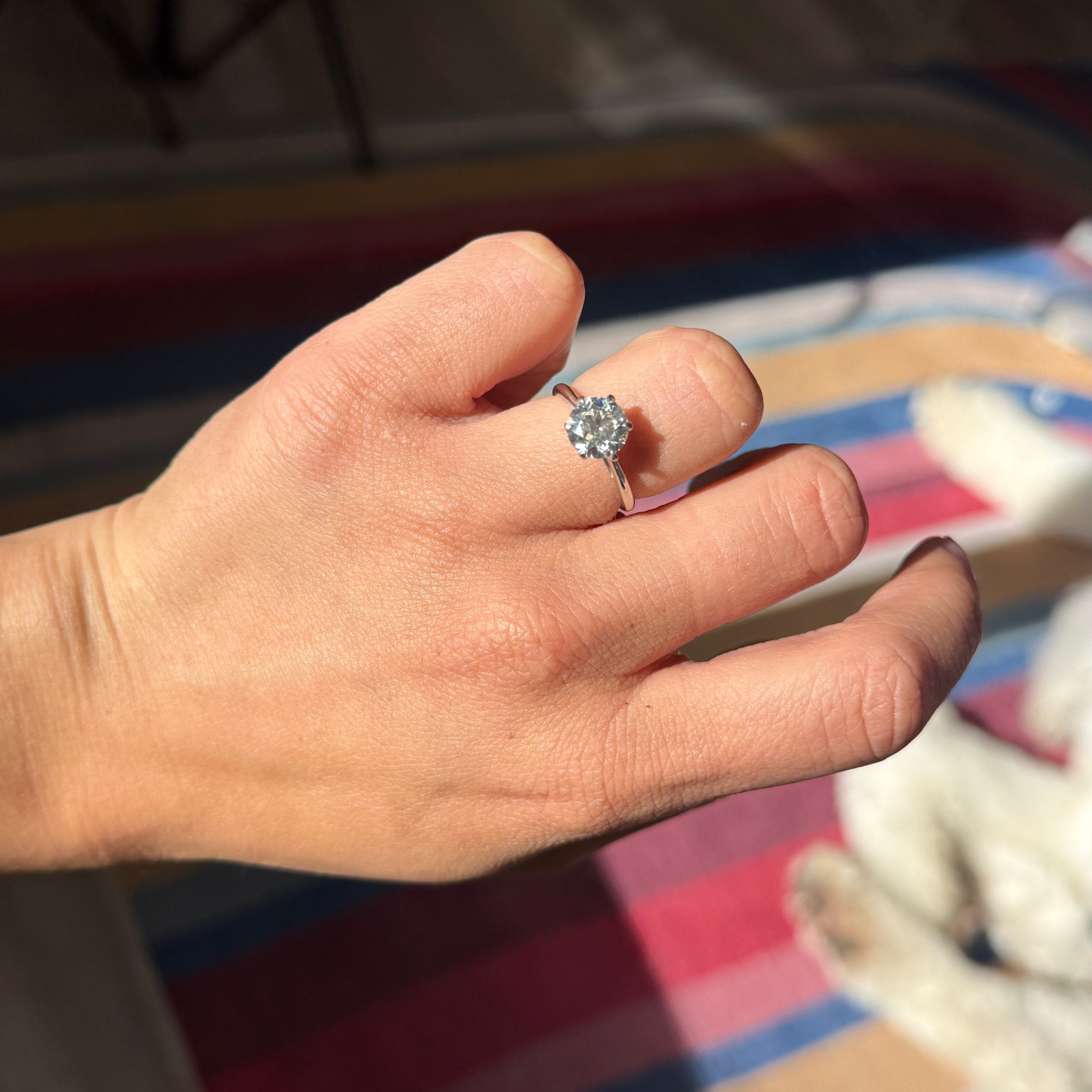 1.77ct Old European Cut Diamond Solitaire, GIA S-T VVS2