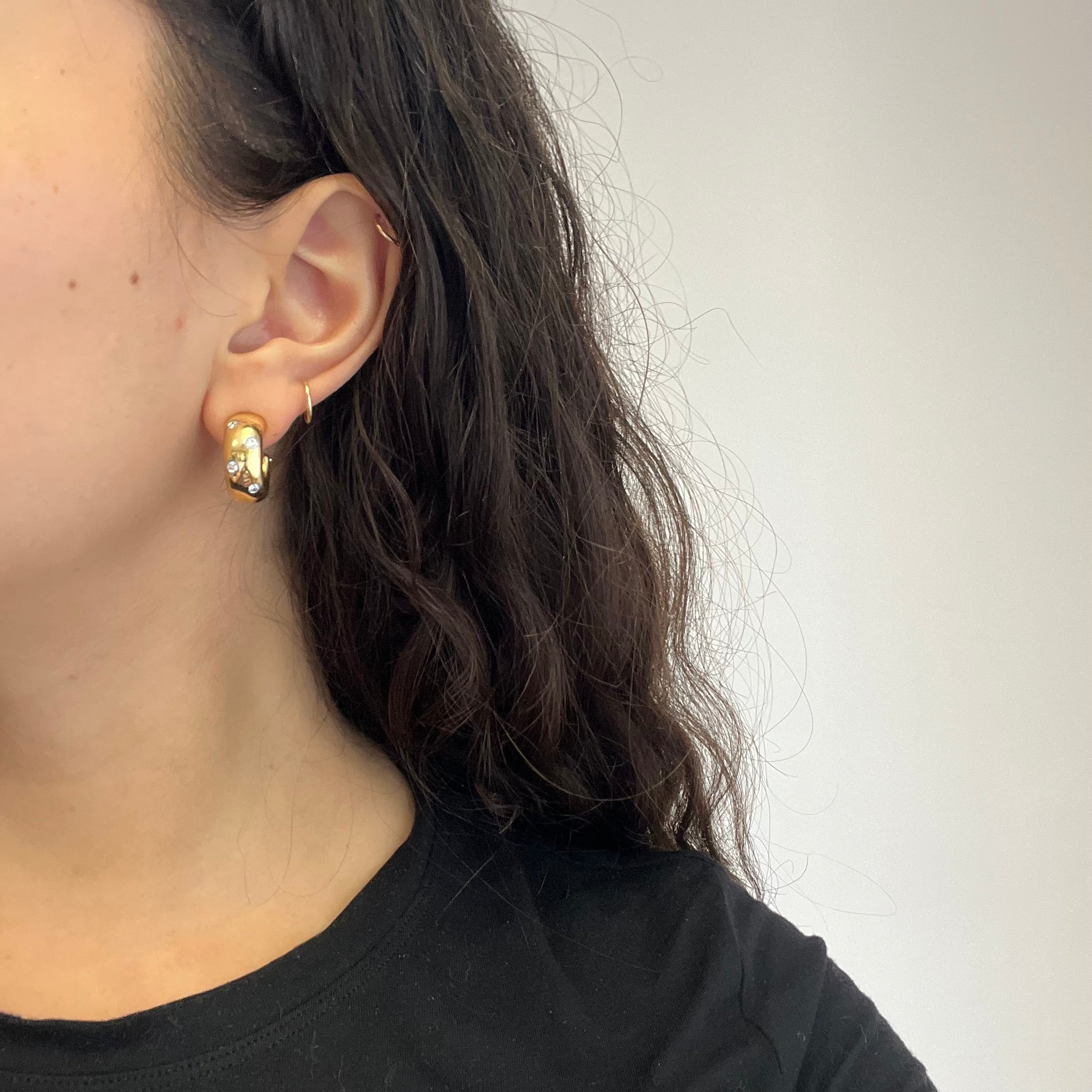 Vintage Large Etoile Hoop Earrings, by Tiffany & Co.