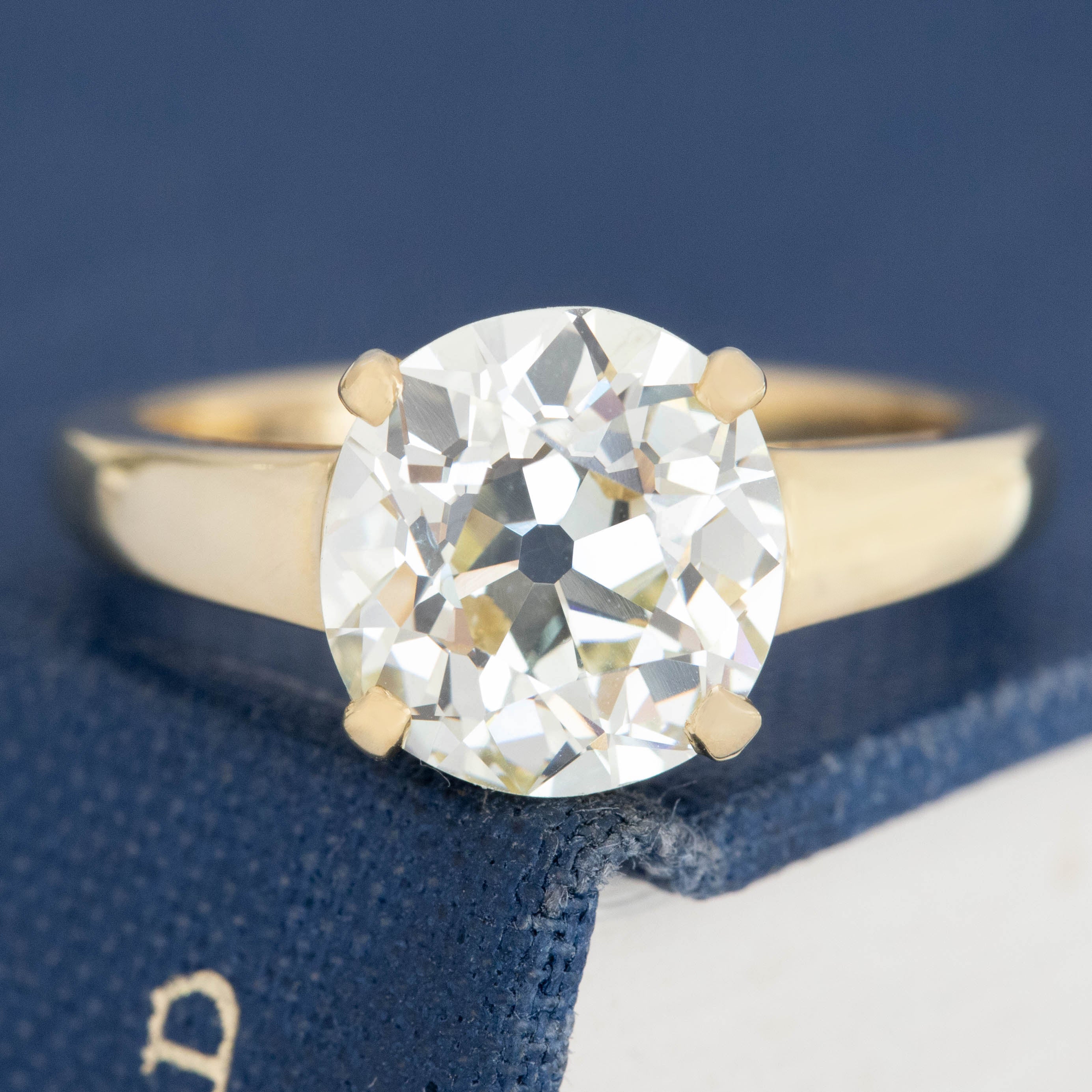 3.22ct Old Mine Cut Diamond Solitaire, GIA S-T VS1
