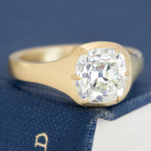 2.28ct Cushion Cut Diamond Solitaire, GIA L VS2