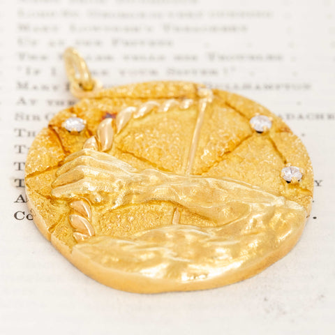 Vintage Sagittarius Zodiac Medallion, by Tiffany & Co.
