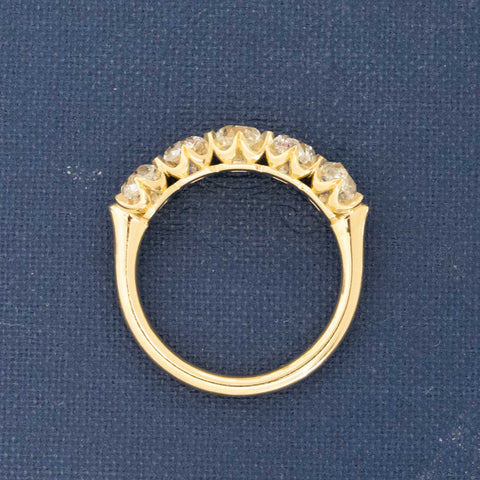 2.07ctw Old Mine Cut Diamond 5-Stone Band