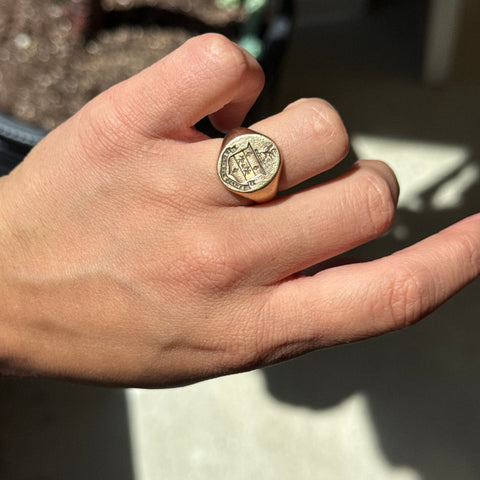 Vintage "Sempre Paratus" Signet Ring, by Tiffany & Co.