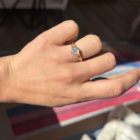 1.29ct Cushion Cut Diamond Solitaire, GIA J VS2