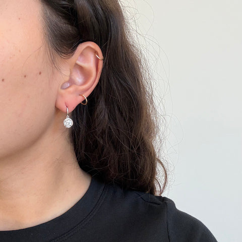 1.53ctw Old European Cut Diamond Drop Earrings