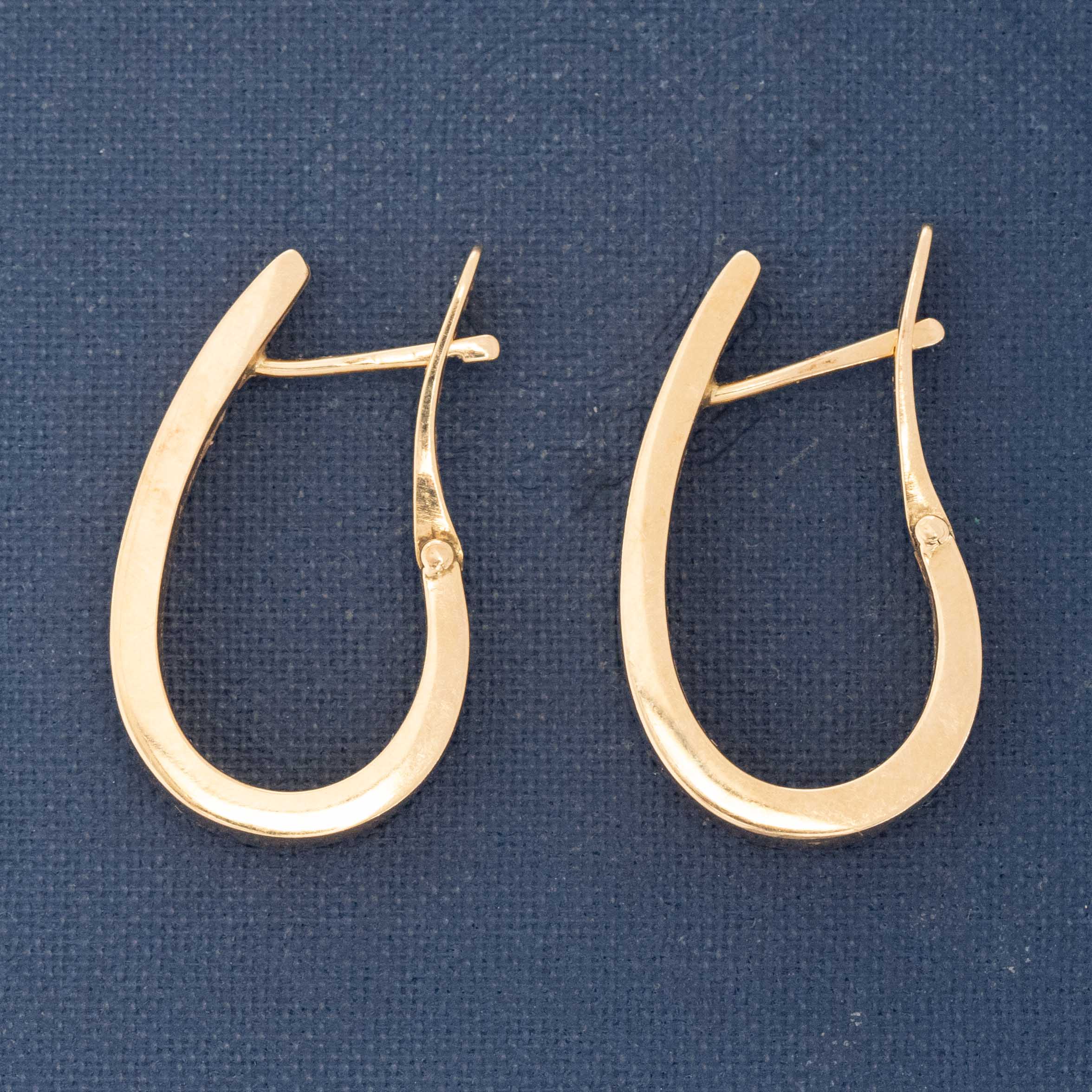 Vintage Teardrop Hoop Earrings