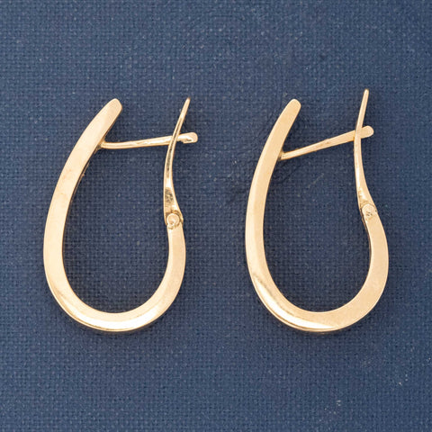 Vintage Teardrop Hoop Earrings