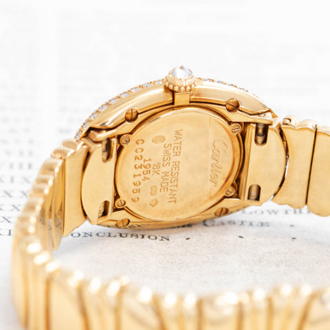 Vintage Diamond Cartier Baignoire Watch