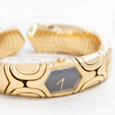 Vintage Bvlgari "Alveare" Yellow Gold Watch