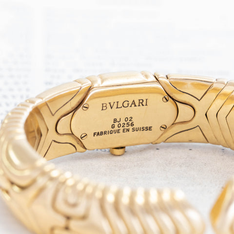 Vintage Bvlgari "Alveare" Yellow Gold Watch