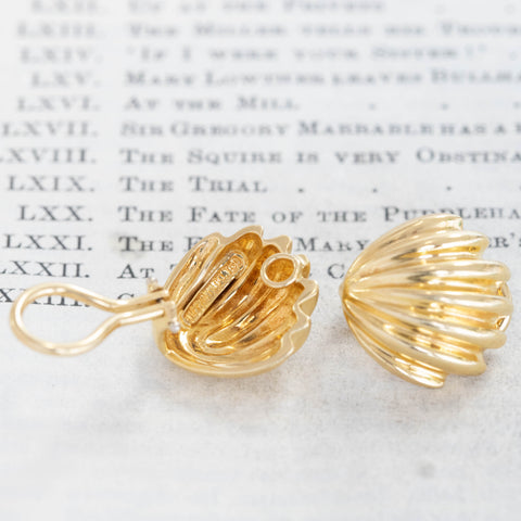 Vintage Shell Clip-On Earrings, by Tiffany & Co.
